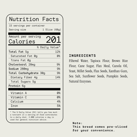 Allergen Free Multi Grain Bread - Julian Bakery