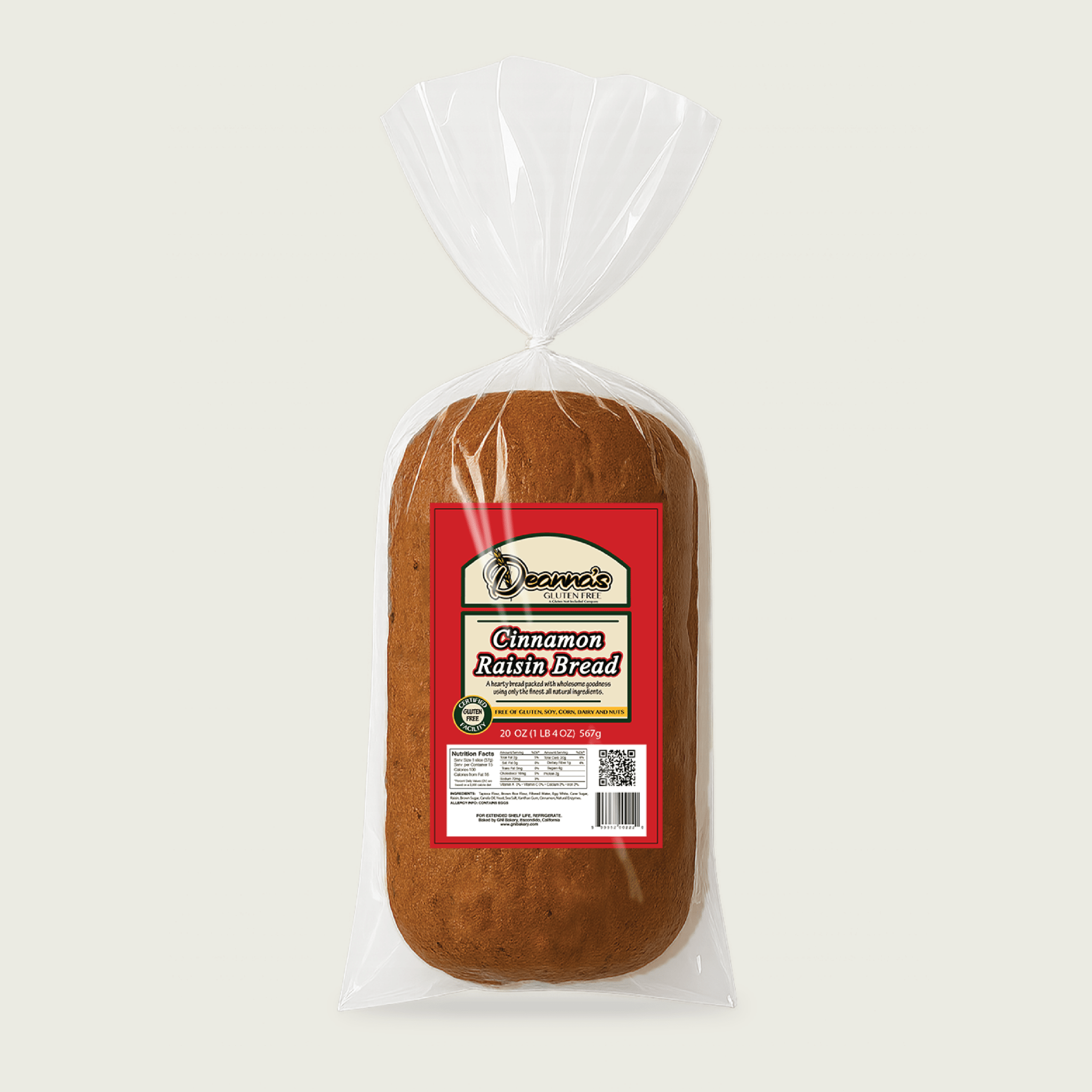 bugaboo creek bread Gluten Free Cinnamon Raisin Bread – Julian Bakery