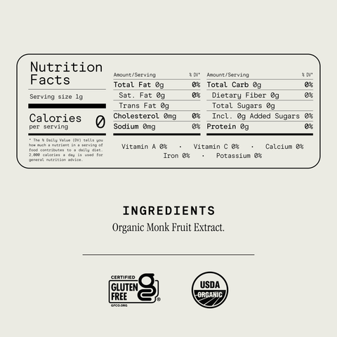 Organic PureMonk® Ultra Sweetener - Julian Bakery