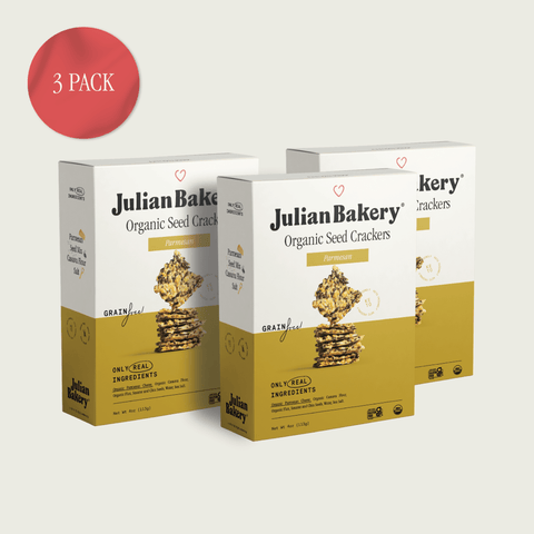 Organic Seed Crackers - Parmesan 4oz - Julian Bakery