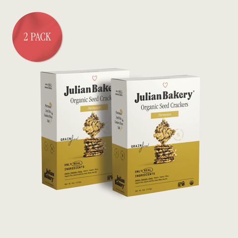 Organic Seed Crackers - Parmesan 4oz - Julian Bakery
