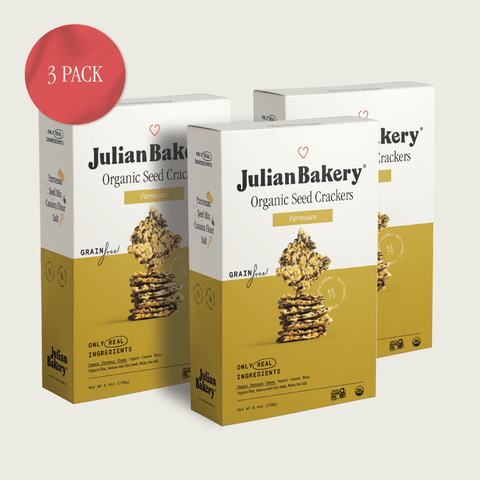 Organic Seed Crackers - Parmesan 8.4oz - Julian Bakery