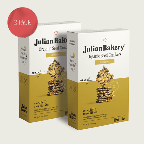 Organic Seed Crackers - Parmesan 8.4oz - Julian Bakery