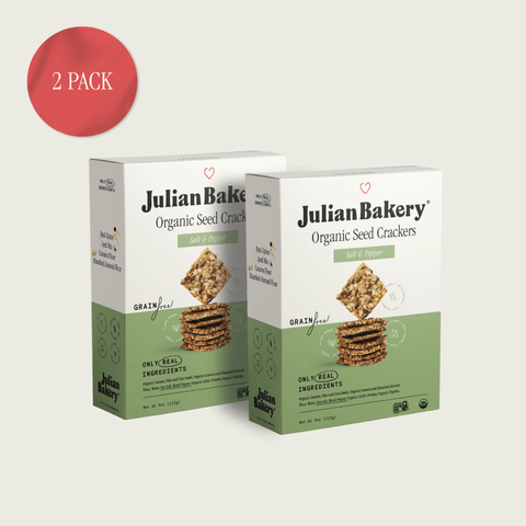 Organic Seed Crackers - Salt & Pepper 4oz - Julian Bakery