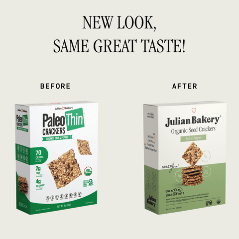 Organic Seed Crackers - Salt & Pepper 4oz - Julian Bakery