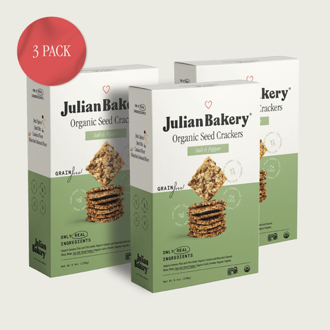Organic Seed Crackers - Salt & Pepper 8.4oz - Julian Bakery