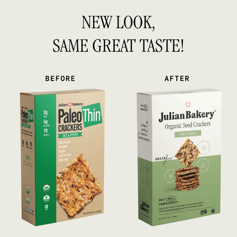 Organic Seed Crackers - Salt & Pepper 8.4oz - Julian Bakery