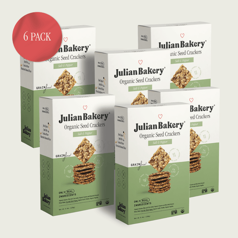 Organic Seed Crackers - Salt & Pepper 8.4oz - Julian Bakery