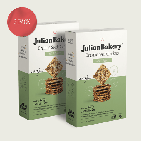 Organic Seed Crackers - Salt & Pepper 8.4oz - Julian Bakery