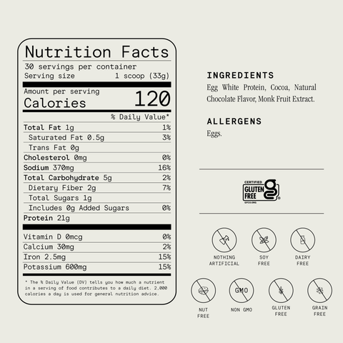 PaleoThin® Egg White Protein Chocolate - Julian Bakery