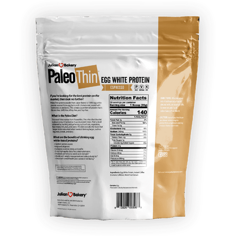 Egg White Protein Powder Espresso Back