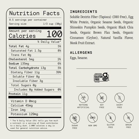 ProGranola® Vanilla Cinnamon Cluster 9oz - Julian Bakery