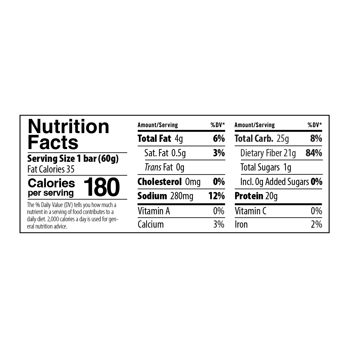PaleoThin® Protein Bar Vanilla Cake - julianbakery