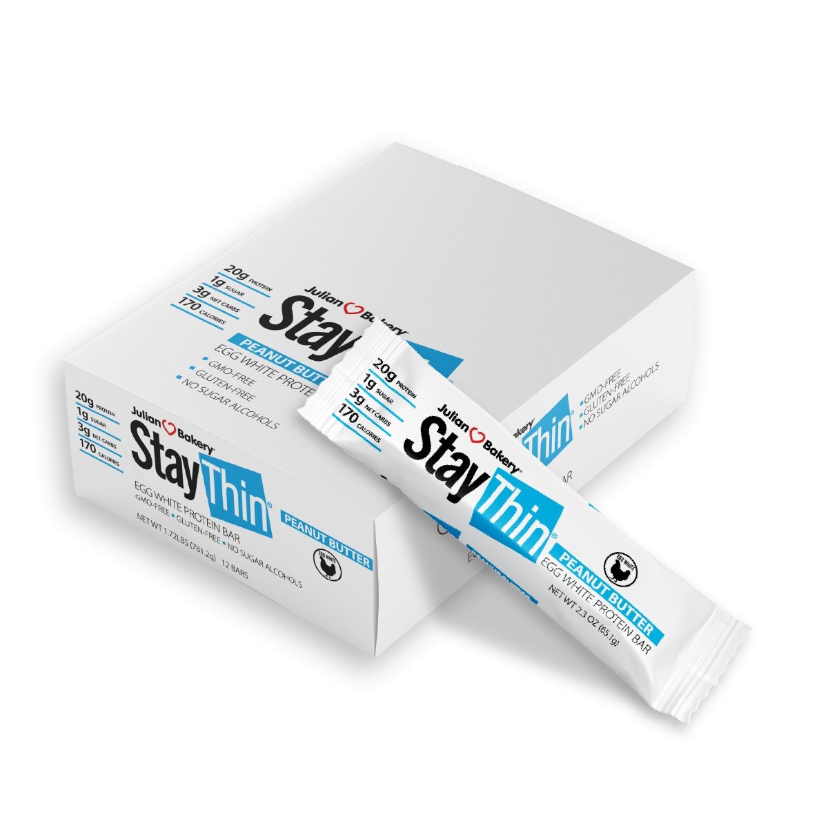 StayThin® Protein Bar Peanut Butter Egg White - JulianBakery