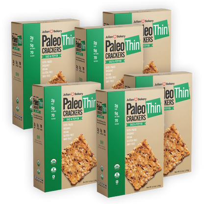 Organic PaleoThin® Salt & Pepper Crackers