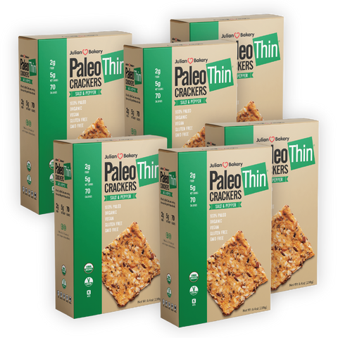 Organic PaleoThin® Salt & Pepper Crackers