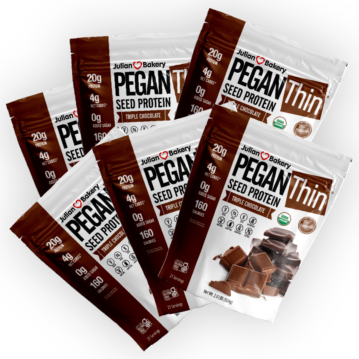 Organic PeganThin® Seed Protein Triple Chocolate