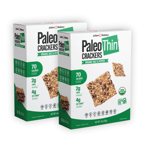 Organic PaleoThin Salt & Pepper Crackers 4oz - Julian Bakery