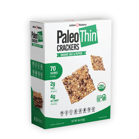 Organic PaleoThin Salt & Pepper Crackers 4oz - Julian Bakery