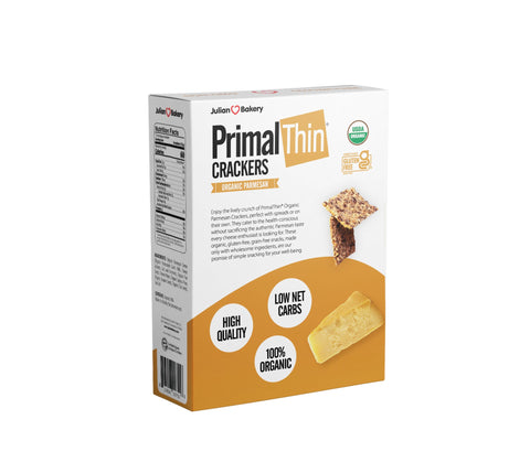 Organic PrimalThin Parmesan Crackers 4oz - Julian Bakery