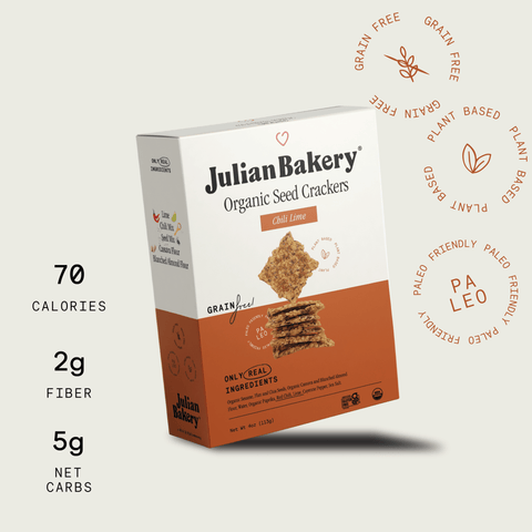 Organic Seed Crackers - Chili Lime 4oz - Julian Bakery