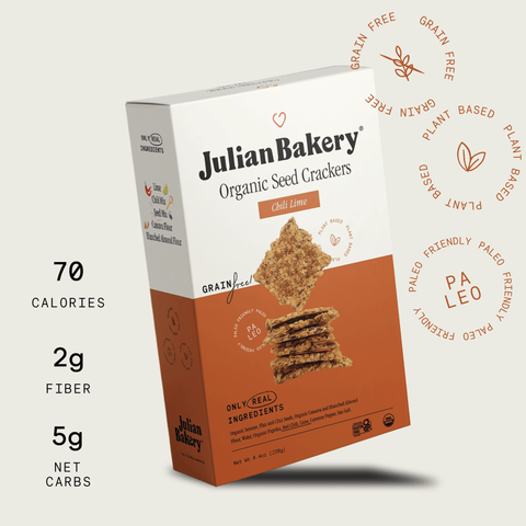 Organic Seed Crackers - Chili Lime 8.4oz - Julian Bakery