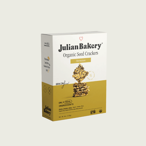 Organic Seed Crackers - Parmesan 4oz - Julian Bakery