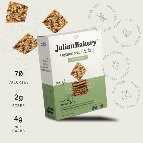 Organic Seed Crackers - Salt & Pepper 4oz - Julian Bakery