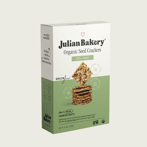 Organic Seed Crackers - Salt & Pepper 8.4oz - Julian Bakery