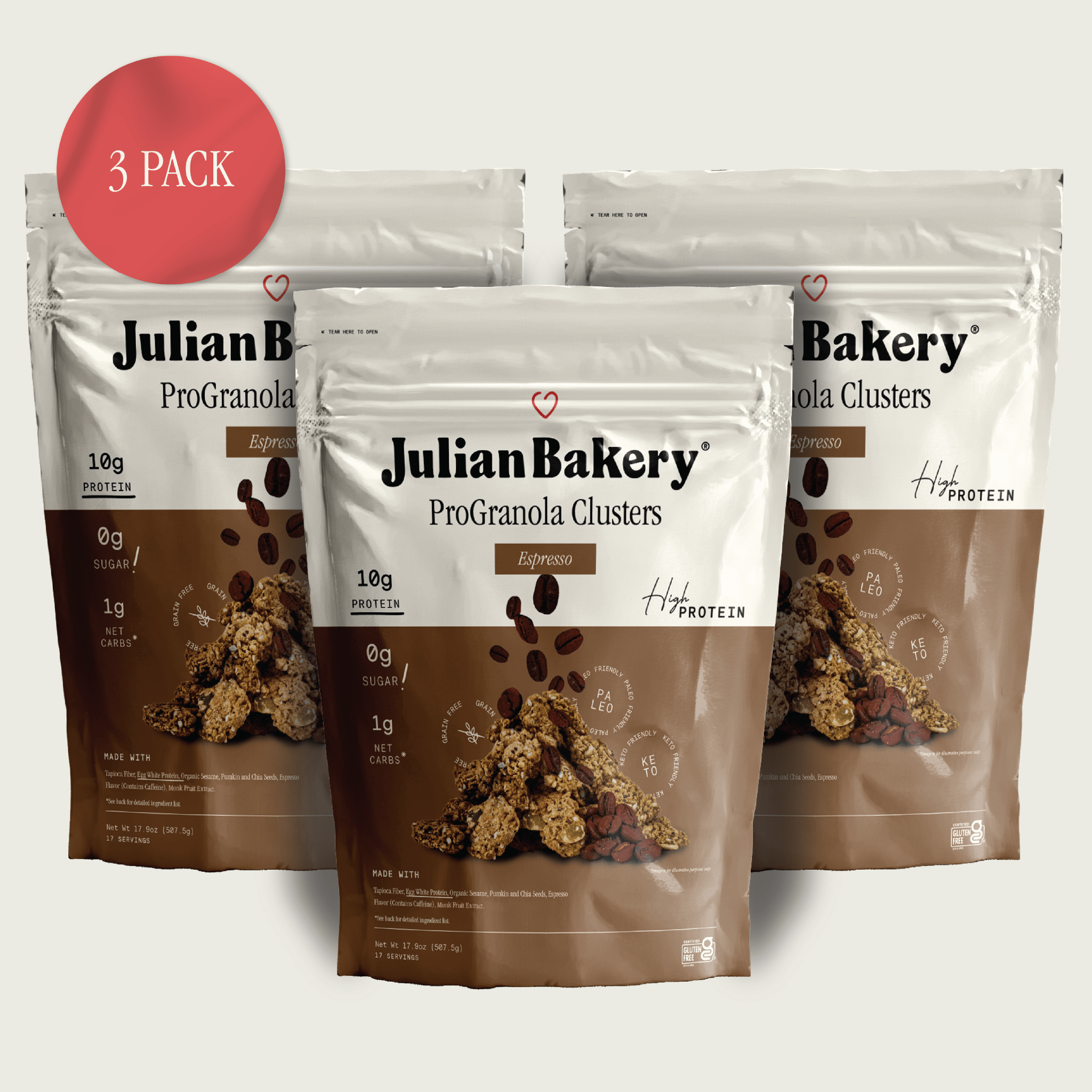 ProGranola Espresso Cluster | 10g Protein | Gluten-Free – Julian