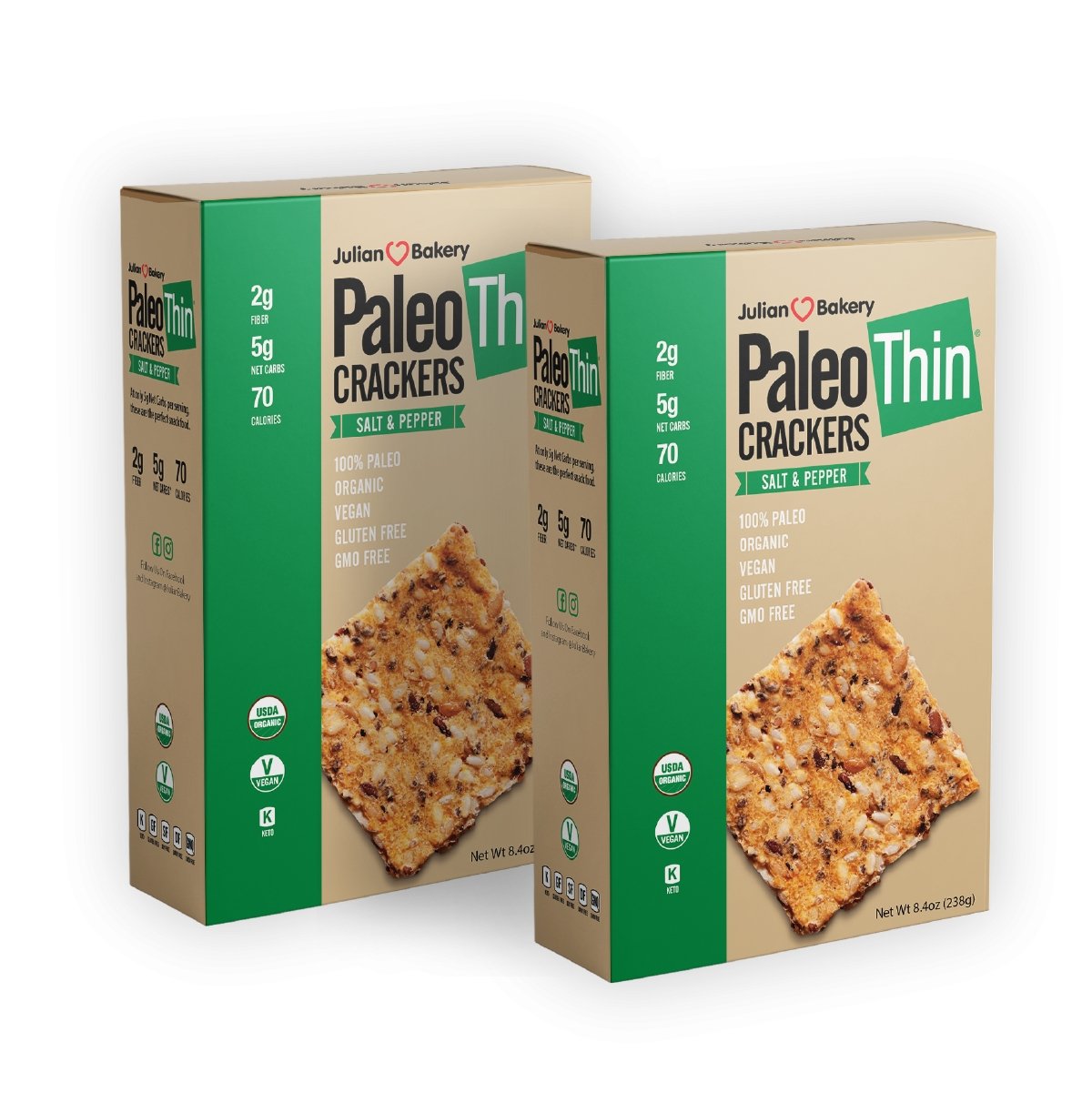 PaleoThin® Crackers Salt & Pepper - julianbakery
